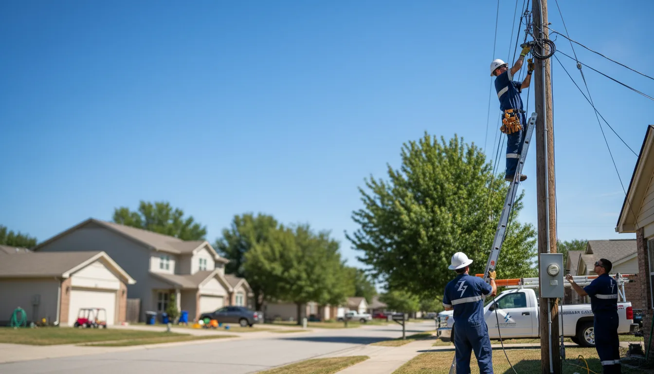 Residential electrician providing installation services in Ernul, NC